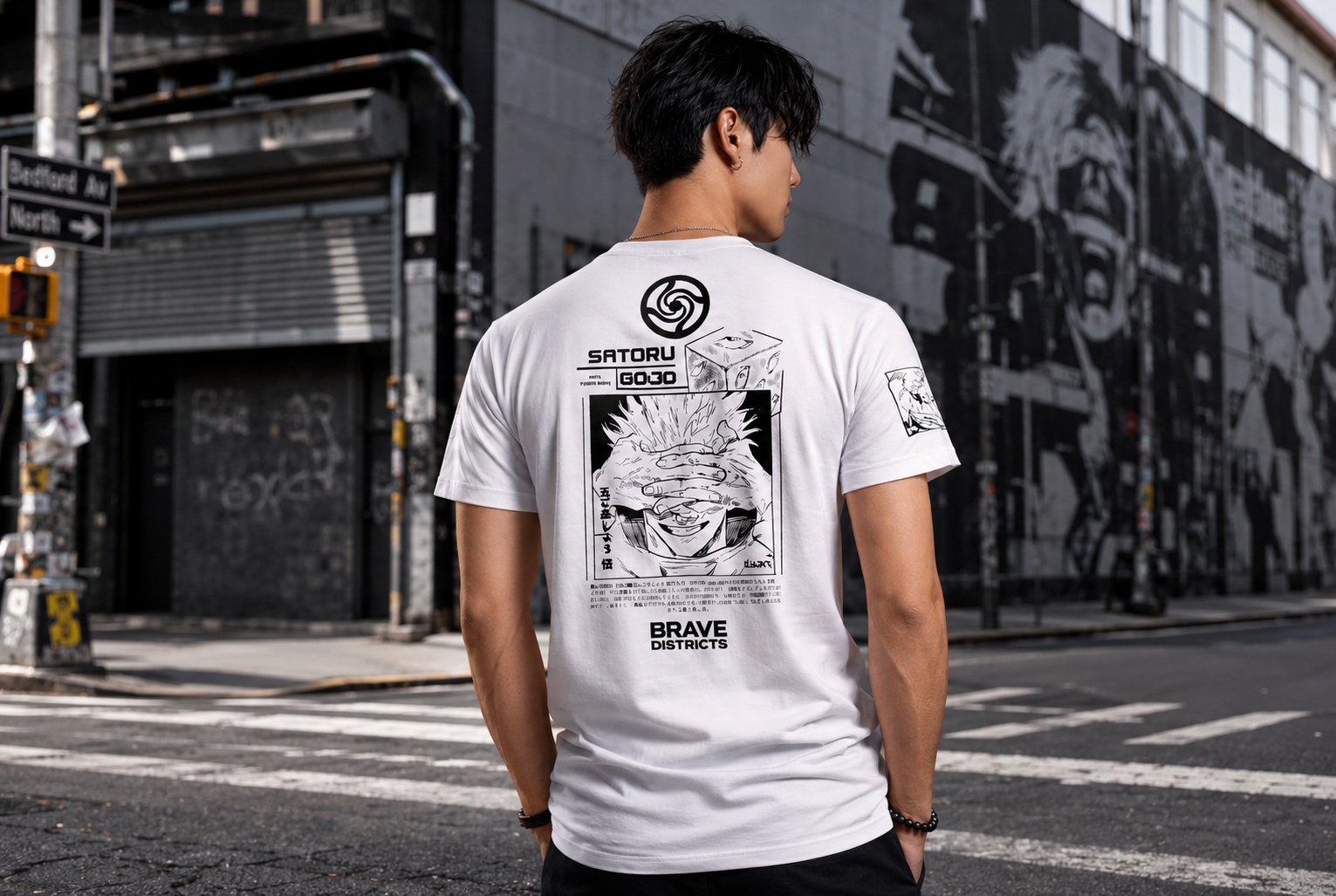 Polera Anime Jujutsu Kaisen – Gojo Satoru | Brave Districts